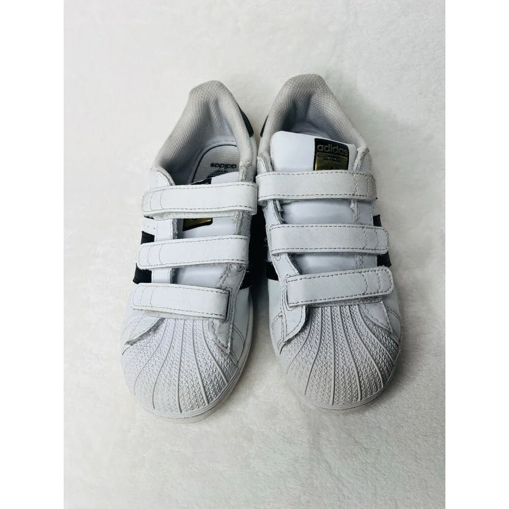 ADIDAS Originals Superstar CF C White Black EF4838 Little Kid Shoes Size 3
